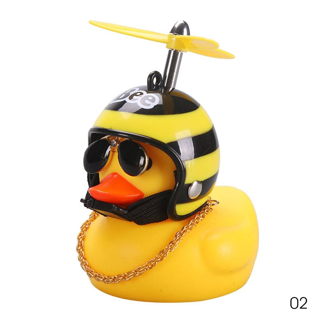 Car Duck with Helmet Broken Wind Small Yellow Duck Road Bike Motor Helmet Riding Cycling Car Accessories Decor Without Lights Car Duck with Helmet Broken Wind Small Yellow Duck Road Bike Motor Helmet Riding Cycling Car Accessories Decor Without Lights