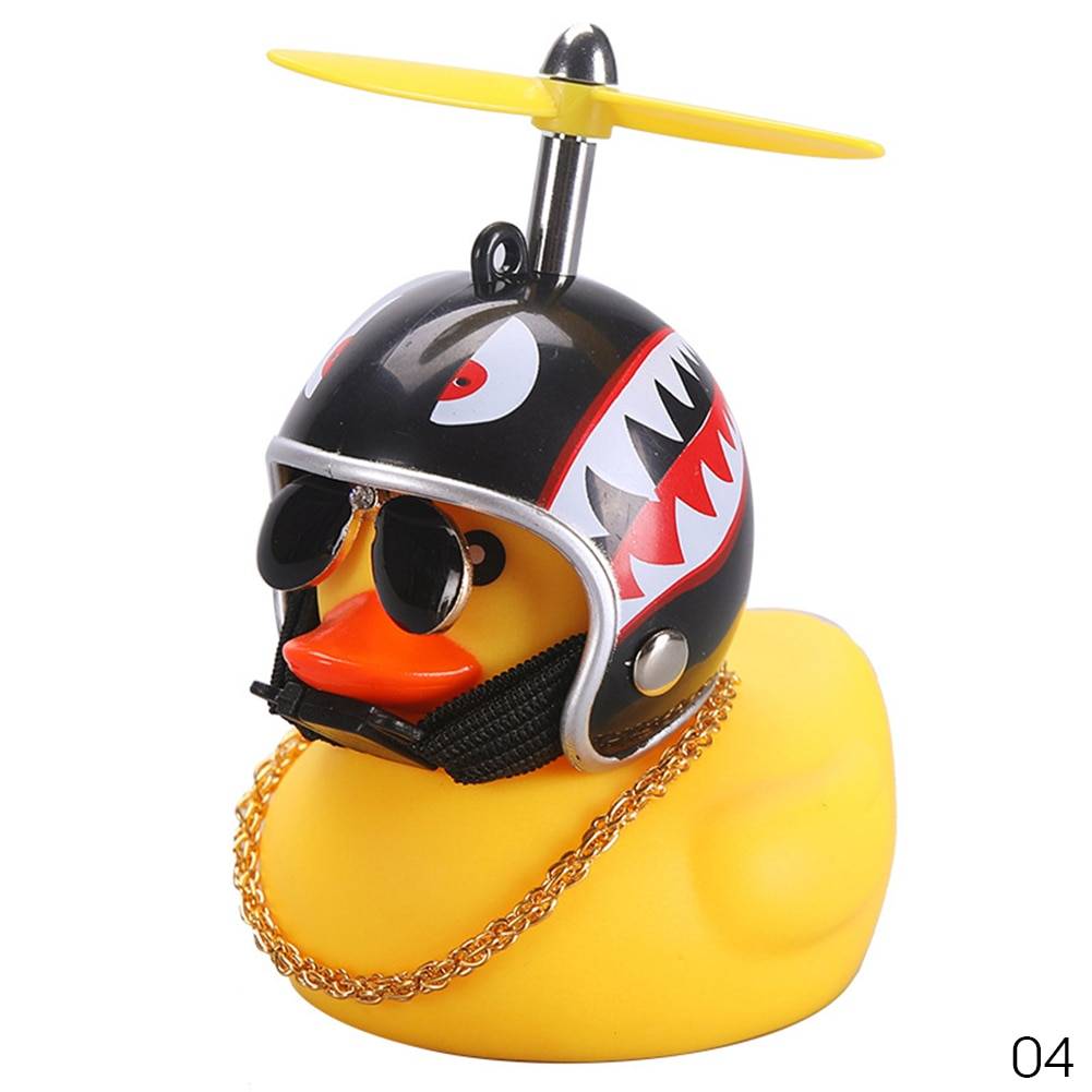 Car Duck with Helmet Broken Wind Small Yellow Duck Road Bike Motor Helmet Riding Cycling Car Accessories Decor Without Lights Car Duck with Helmet Broken Wind Small Yellow Duck Road Bike Motor Helmet Riding Cycling Car Accessories Decor Without Lights