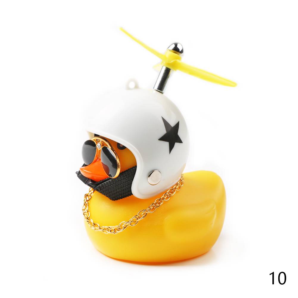 Car Duck with Helmet Broken Wind Small Yellow Duck Road Bike Motor Helmet Riding Cycling Car Accessories Decor Without Lights Car Duck with Helmet Broken Wind Small Yellow Duck Road Bike Motor Helmet Riding Cycling Car Accessories Decor Without Lights