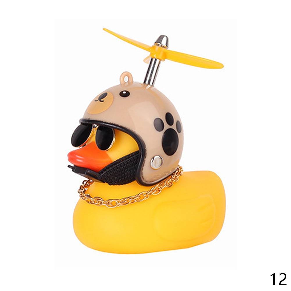 Car Duck with Helmet Broken Wind Small Yellow Duck Road Bike Motor Helmet Riding Cycling Car Accessories Decor Without Lights Car Duck with Helmet Broken Wind Small Yellow Duck Road Bike Motor Helmet Riding Cycling Car Accessories Decor Without Lights