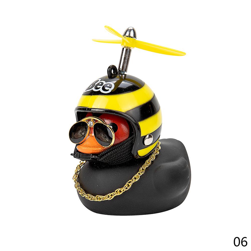Car Duck with Helmet Broken Wind Small Yellow Duck Road Bike Motor Helmet Riding Cycling Car Accessories Decor Without Lights Car Duck with Helmet Broken Wind Small Yellow Duck Road Bike Motor Helmet Riding Cycling Car Accessories Decor Without Lights