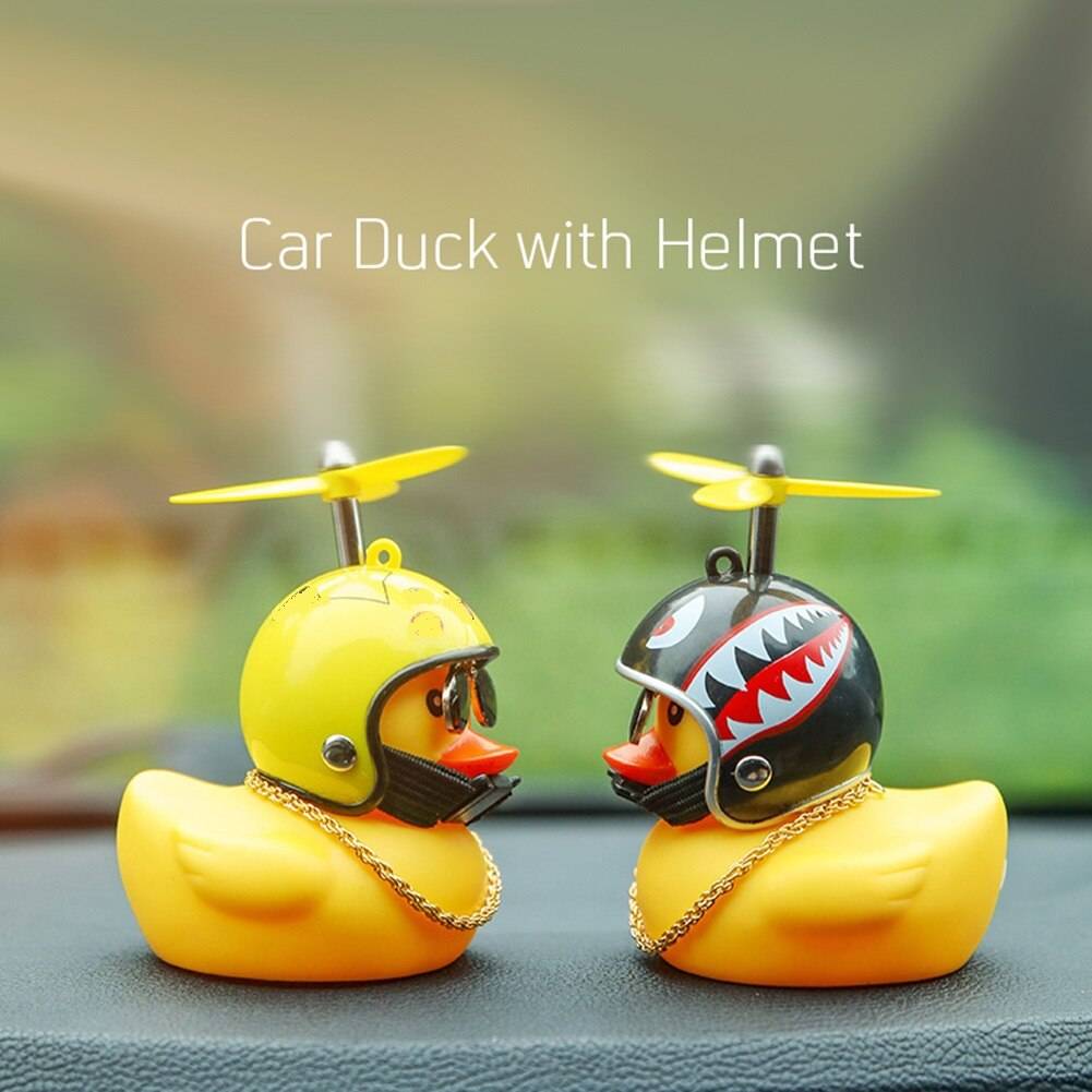 Car Duck with Helmet Broken Wind Small Yellow Duck Road Bike Motor Helmet Riding Cycling Car Accessories Decor Without Lights Car Duck with Helmet Broken Wind Small Yellow Duck Road Bike Motor Helmet Riding Cycling Car Accessories Decor Without Lights