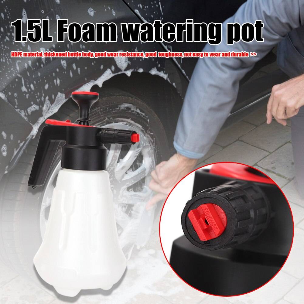 1.5L Car Wash Foam Sprayer Bottle Car Cleaning Sprayer Manual Snow Foam Spray Can Cleaning Foam Nozzle Spray Car Accessories 1.5L Car Wash Foam Sprayer Bottle Car Cleaning Sprayer Manual Snow Foam Spray Can Cleaning Foam Nozzle Spray Car Accessories