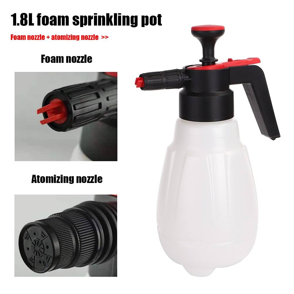 1.8L Car Wash Foam Sprayer Bottle Car Cleaning Sprayer Manual Snow Foam Spray Can Cleaning Foam Nozzle Spray Car Accessories 1.8L Car Wash Foam Sprayer Bottle Car Cleaning Sprayer Manual Snow Foam Spray Can Cleaning Foam Nozzle Spray Car Accessories