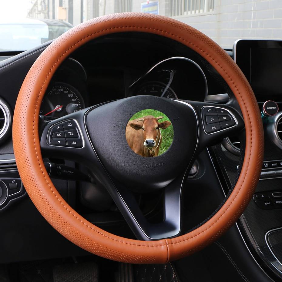 Leather Steering Wheel Cover Leather Steering Wheel Cover