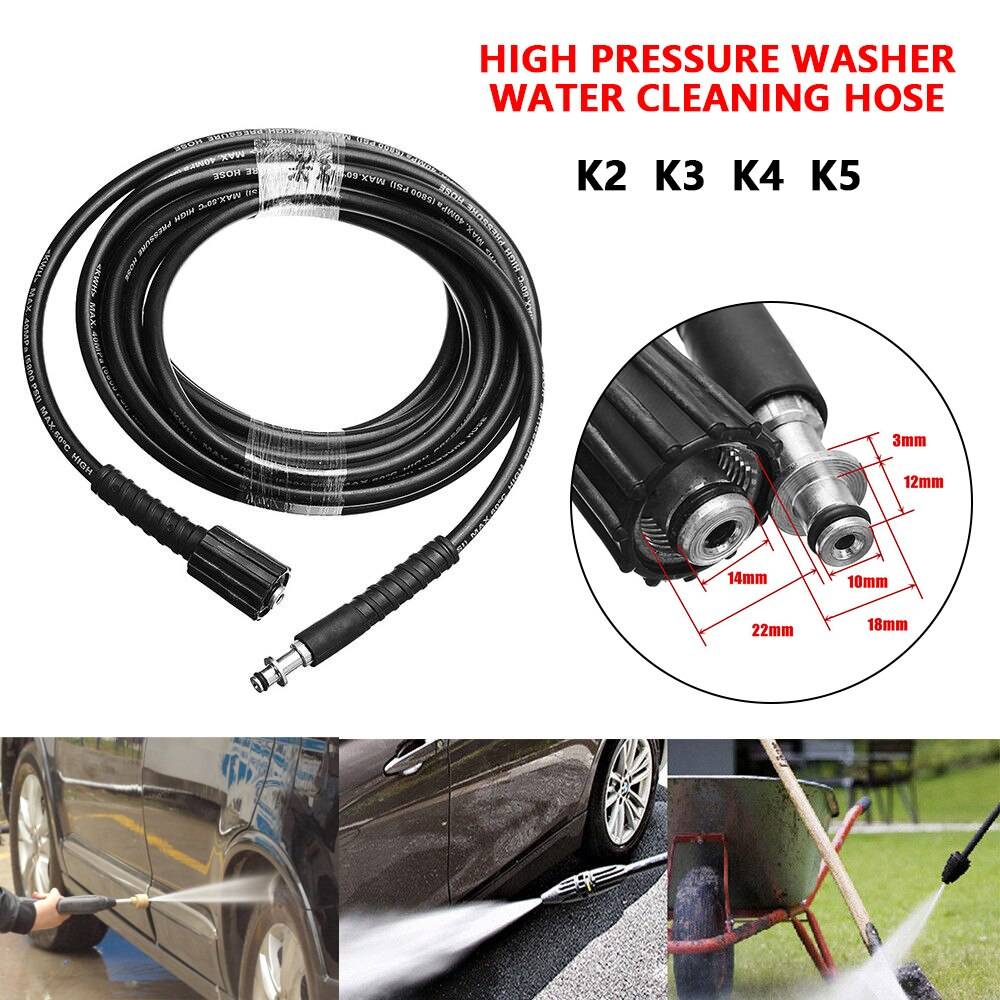 6M/8M/10M High Pressure Washer Water Cleaning Hose 22mm-14mm Ports to 10mm Ports Water Hose For Karcher K2 K3 K4 K5 K Series 6M/8M/10M High Pressure Washer Water Cleaning Hose 22mm-14mm Ports to 10mm Ports Water Hose For Karcher K2 K3 K4 K5 K Series
