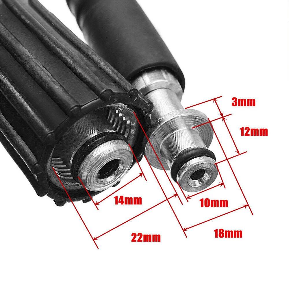 6M/8M/10M High Pressure Washer Water Cleaning Hose 22mm-14mm Ports to 10mm Ports Water Hose For Karcher K2 K3 K4 K5 K Series 6M/8M/10M High Pressure Washer Water Cleaning Hose 22mm-14mm Ports to 10mm Ports Water Hose For Karcher K2 K3 K4 K5 K Series