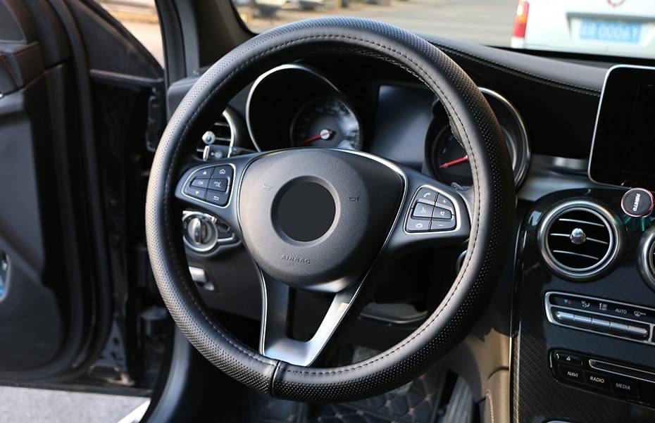Leather Steering Wheel Cover Leather Steering Wheel Cover