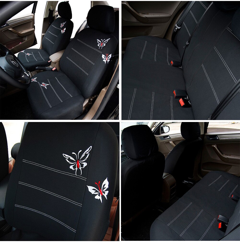 Butterfly Embroidered Seat Cover Butterfly Embroidered Seat Cover