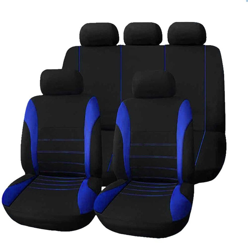 Universal Striped Car Seat Covers Set Universal Striped Car Seat Covers Set