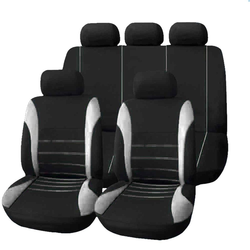 Universal Striped Car Seat Covers Set Universal Striped Car Seat Covers Set