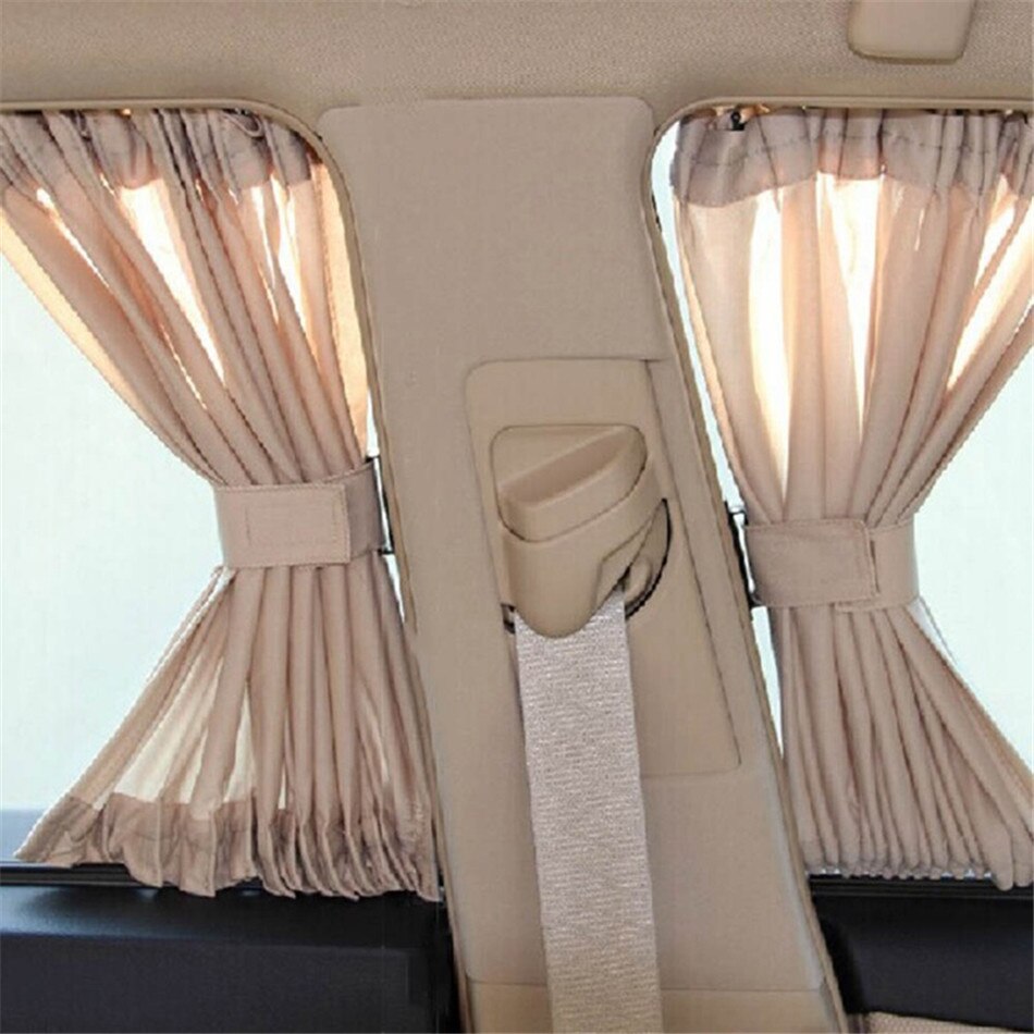 Universal Sunshade Car Curtains 2 pcs Set