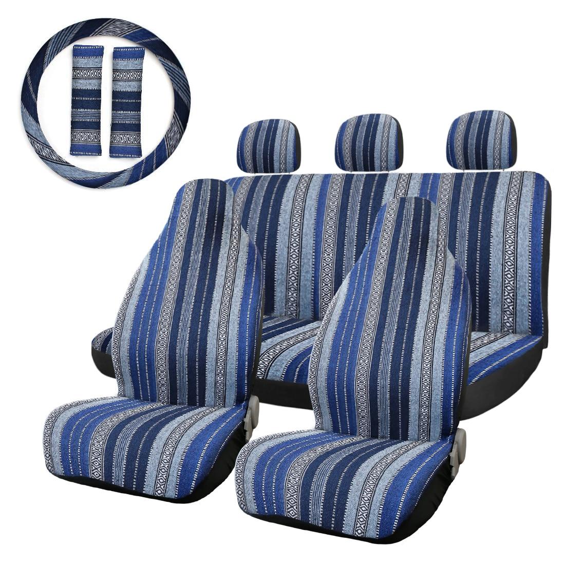 Car Seat Covers With Steering Wheel Cover Set Car Seat Covers With Steering Wheel Cover Set