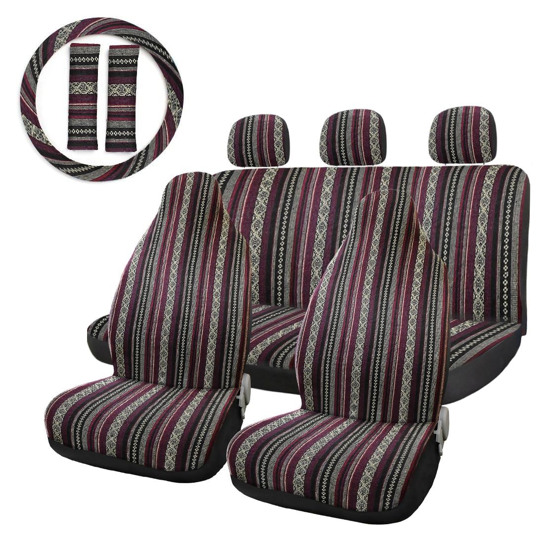 Car Seat Covers With Steering Wheel Cover Set Car Seat Covers With Steering Wheel Cover Set