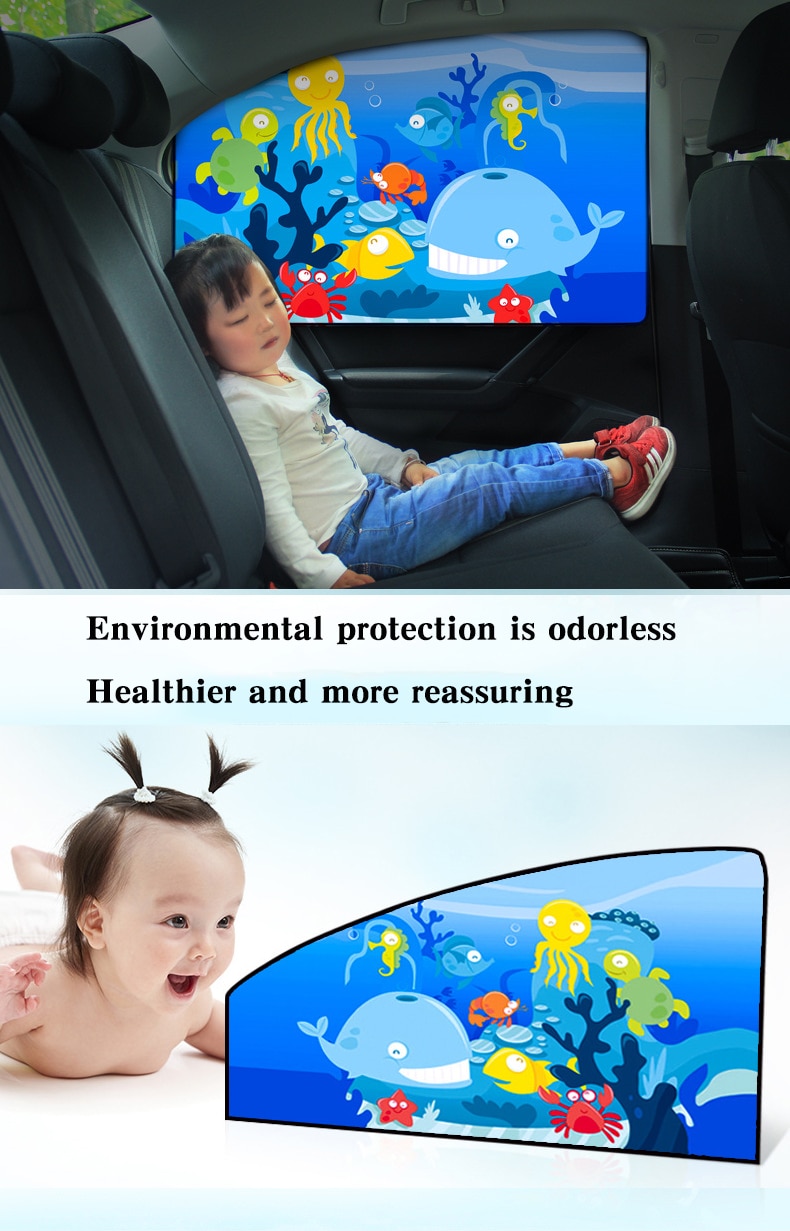 Cartoon Printed Magnetic Windscreen Cover for Car